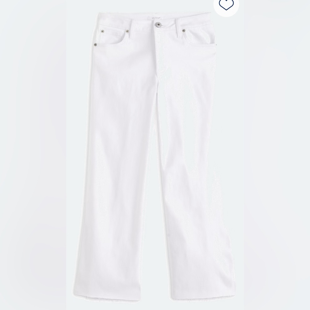 STS Blue Women's White Wide Leg Raw Hem Jeans